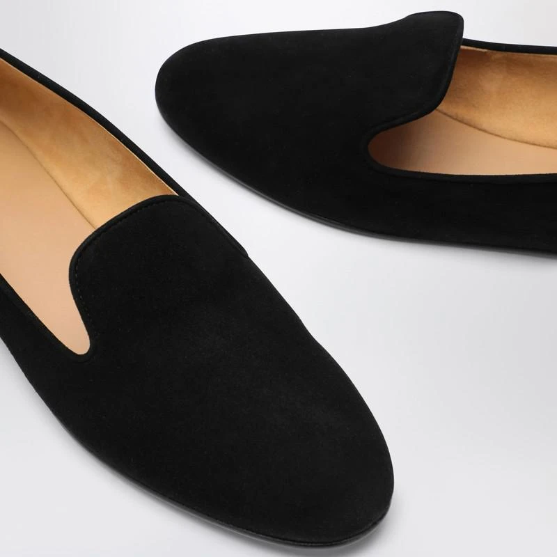 The Row Lippi black suede loafer 5