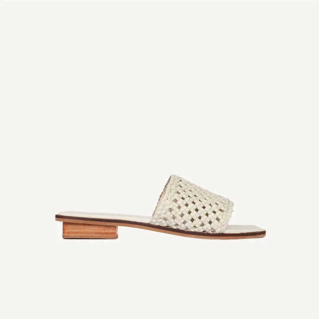 Bembien Women's Milana Slides Sandal In Cream