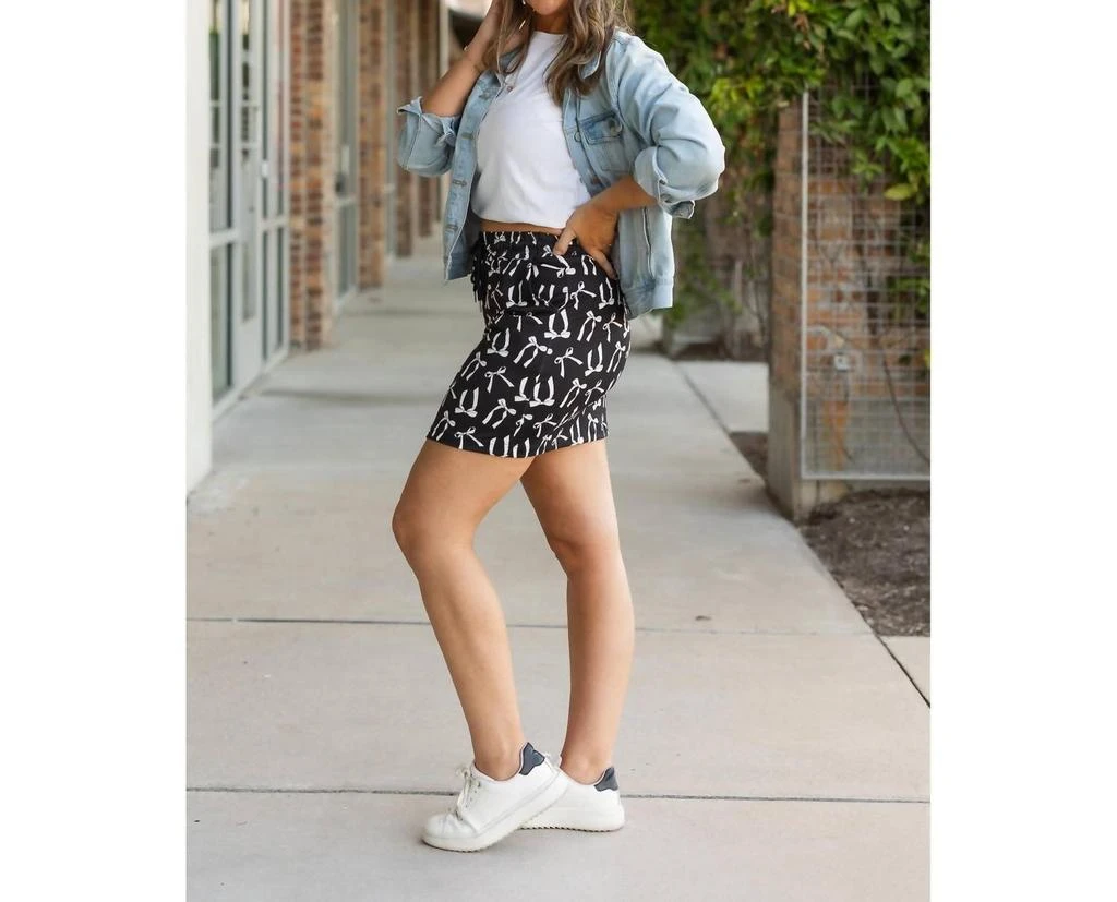 Julia Rose Julia Rose - Millie Bow Jogger Skirt 3