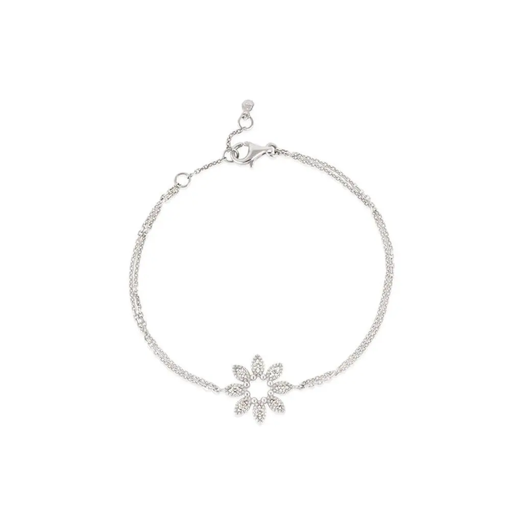 Dinny Hall 14k diamond jasmine flower wristlet 2