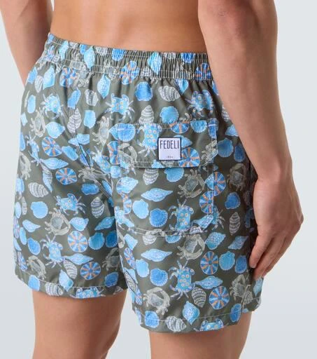 Fedeli Madeira printed swim trunks 5