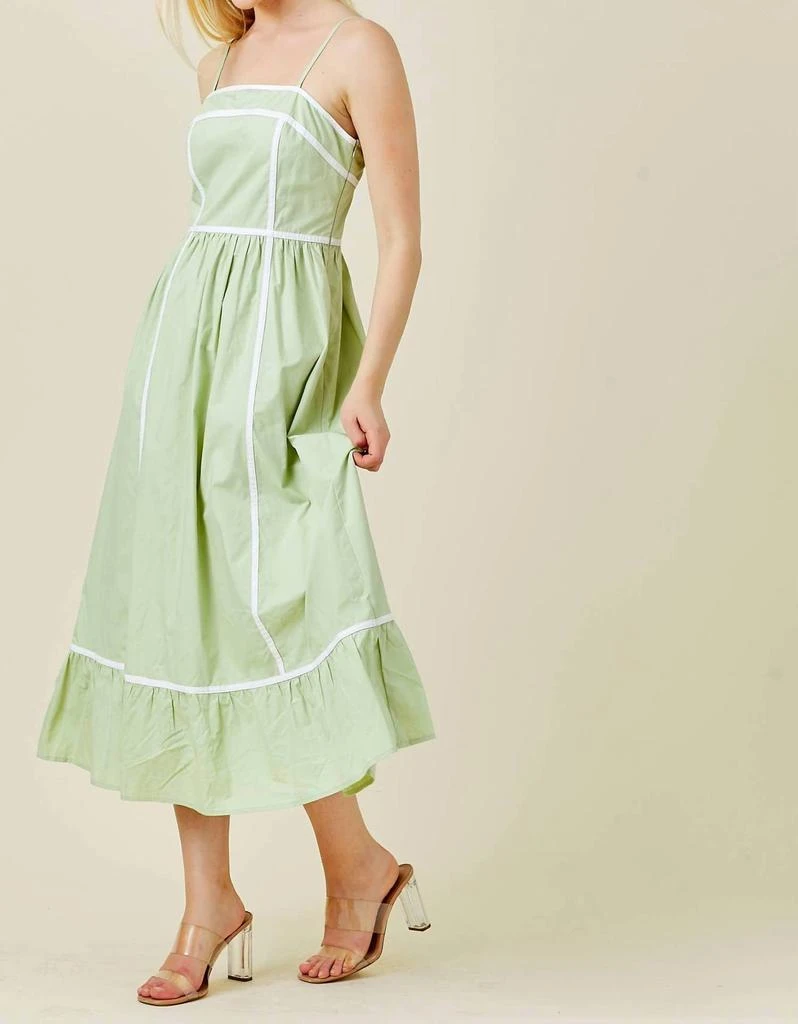 green emerald velvet dress Sage Green Ruffle Modest Long Evening Dress S main image 0