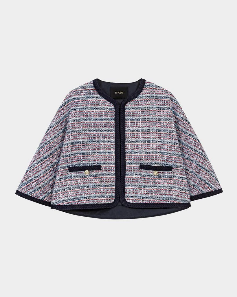 Maje Gilany Tweed Cape 1