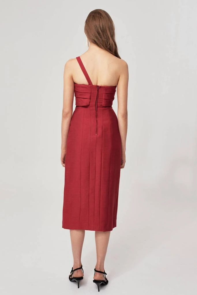 C/meo Collective Each Other Midi Dress In Red 4
