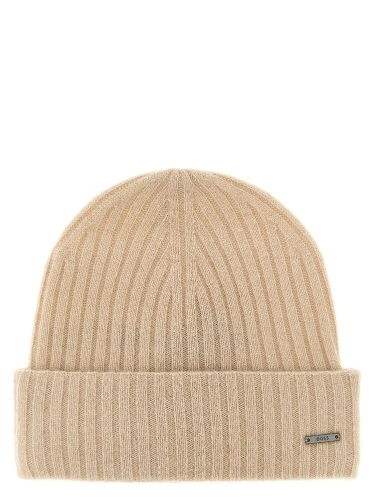 Hugo Boss Boss Hugo Boss Ribbed Knit Beanie 1