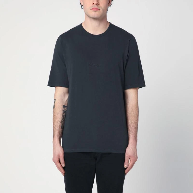 Yves Saint Laurent Black washed cotton T-shirt 1