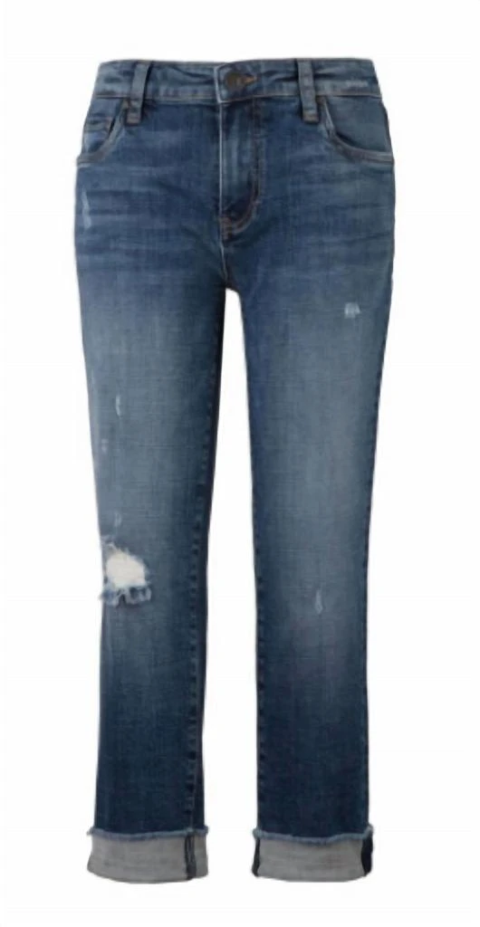 KUT from the Kloth AMY CROP STRAIGHT LEG JEANS 4