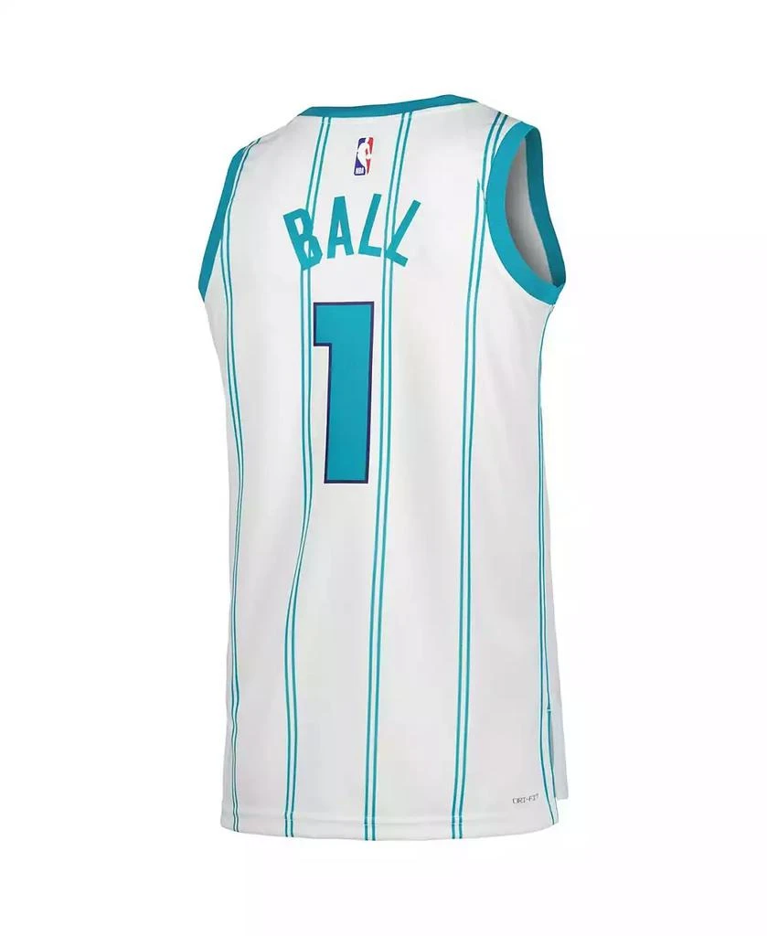 Jordan Men's and Women's LaMelo Ball White Charlotte Hornets Swingman Jersey - Association Edition 4