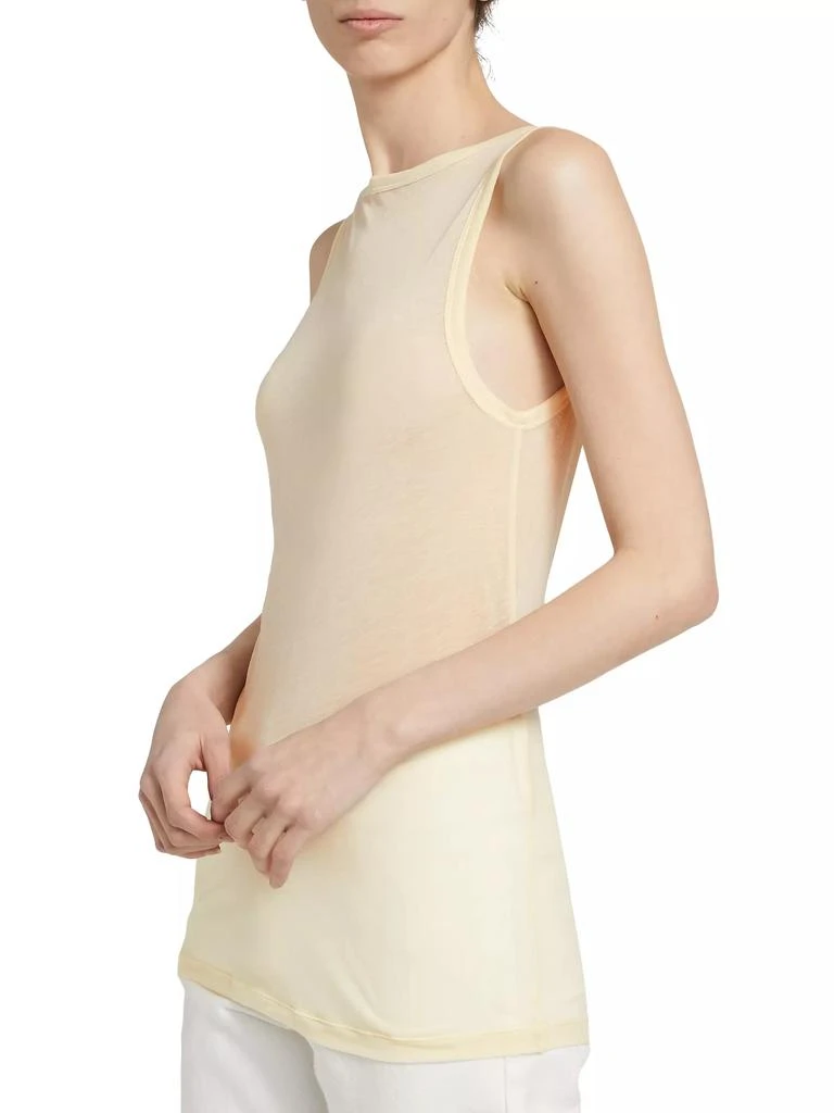 Helmut Lang Two-Way Semi-Sheer Cotton Tank 4