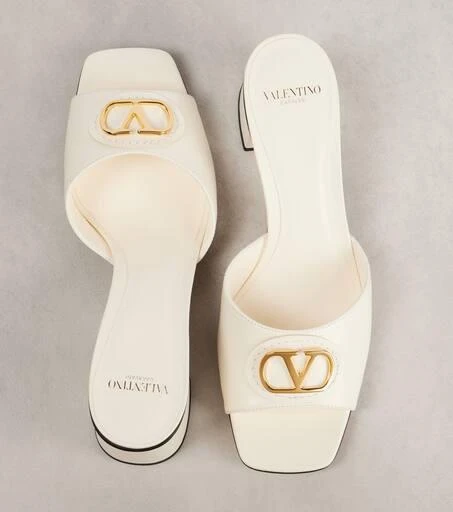 Valentino VLogo leather mules 5