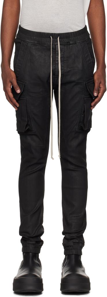 Shop Black Porterville Mastodon Megacargo Leather Pants on Sale at