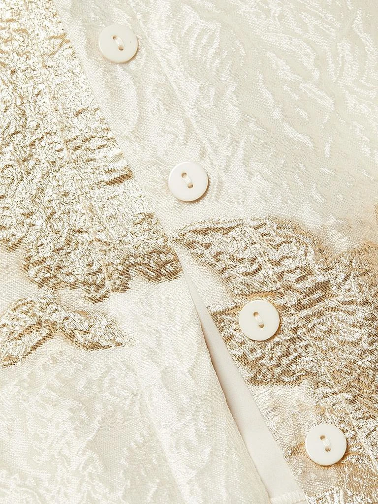 Teri Jon Brocade Organza Tie Waist Gown 7