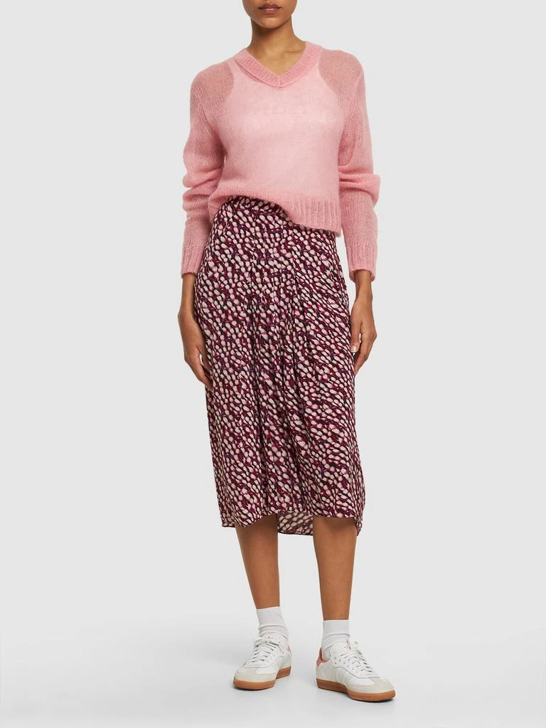 MARANT ETOILE Eolia Printed Viscose Long Skirt 1