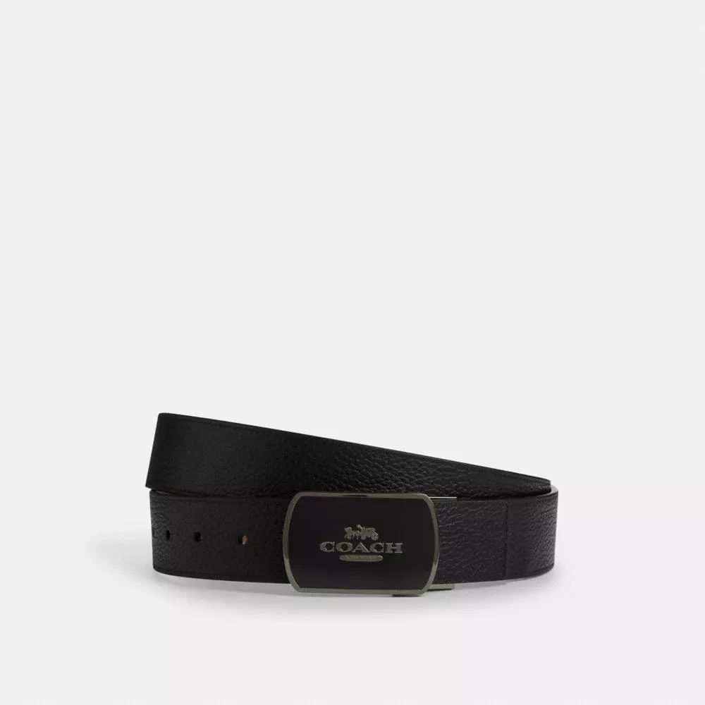 Coach Plaque Buckle Cut-To-Size Reversible Belt, 38 Mm
