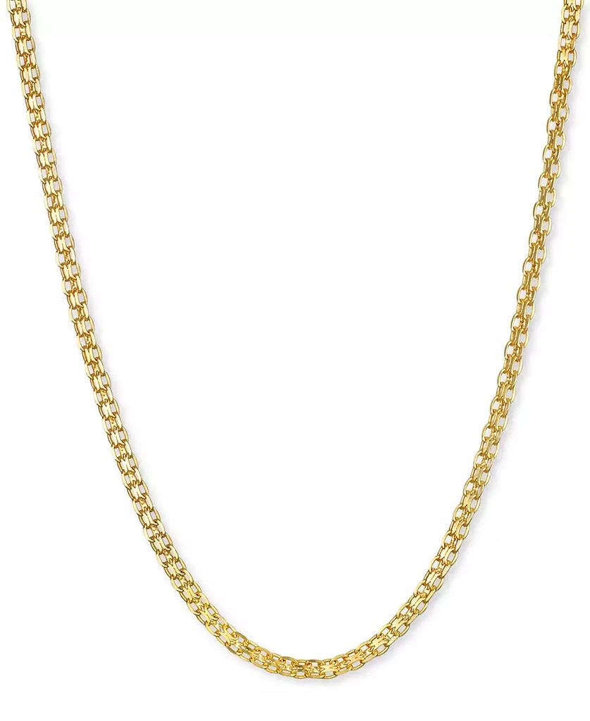 Macy's 18" Bismark Link Chain Necklace (1-1/2mm) in 14k Gold 1