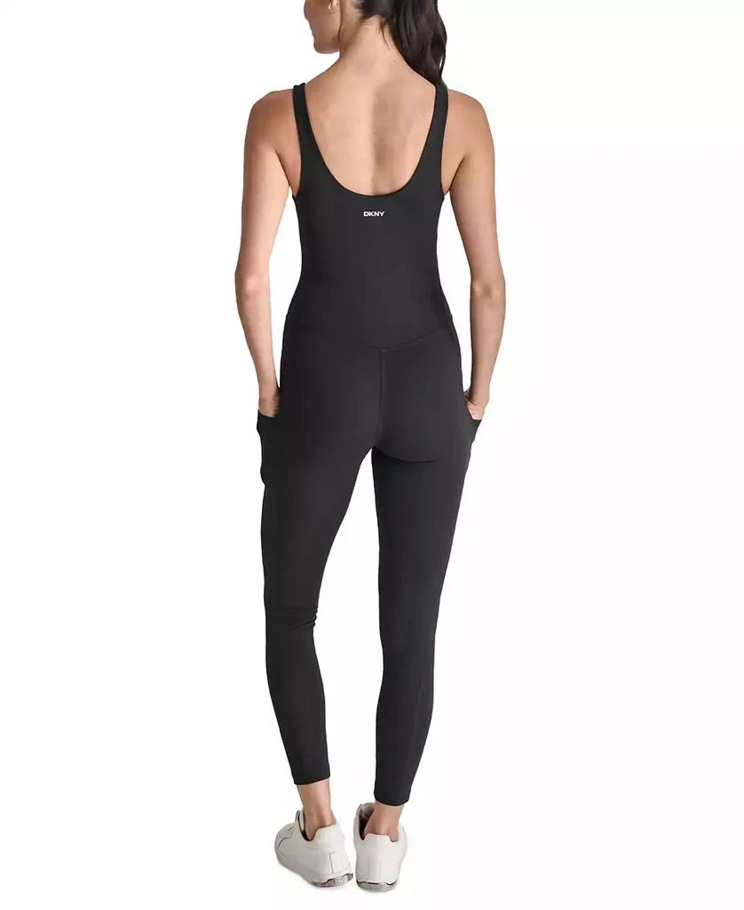 DKNY DKNY Women's Sleeveless Scoop-Neck Active Jumpsuit 2
