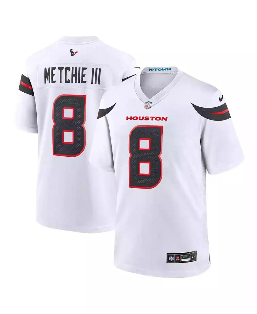 NIKE Men's John Metchie III White Houston Texans Game Jersey 1