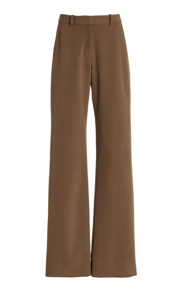 Brandon Maxwell Brandon Maxwell - The Anderson Wool-Blend Straight-Leg Pants - Olive - US 0 - Moda Operandi 1