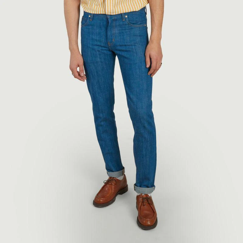 Naked & Famous Super Guy Oceans Edge Selvedge Jeans Blue NAKED AND FAMOUS Jeans BeyondStyle