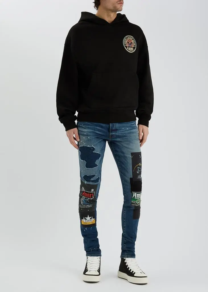 AMIRI Eagle hooded cotton sweatshirt 4