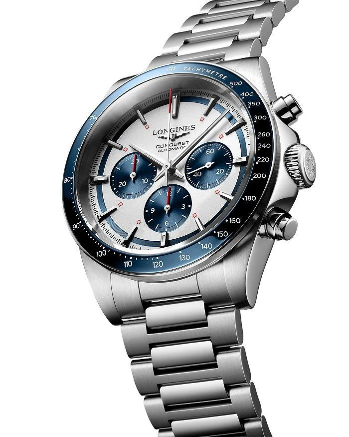 Longines Conquest Silver Chronograph, 42mm 2