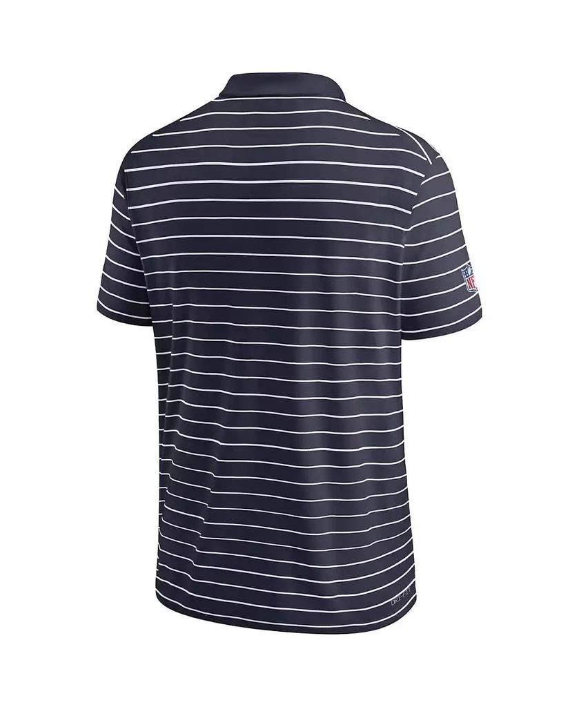 NIKE Men's Navy Chicago Bears Sideline Lock Up Victory Performance Polo 3