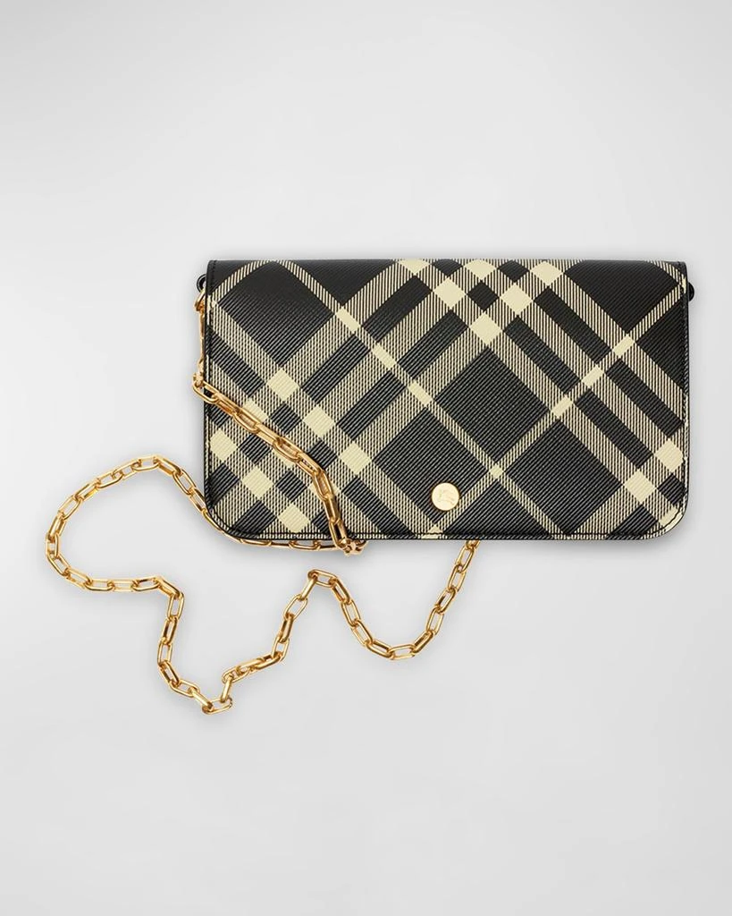 Burberry Check Canvas Wallet on Chain 1