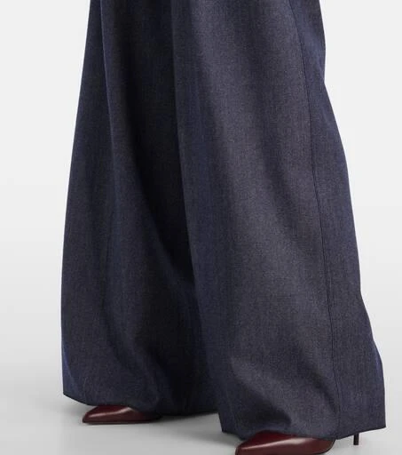Max Mara Baden pleated virgin wool wide-leg pants 5