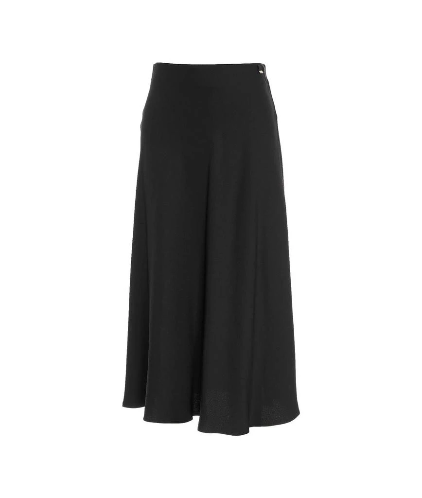 Herno Herno Resort High-Waist Satin Midi Skirt 1