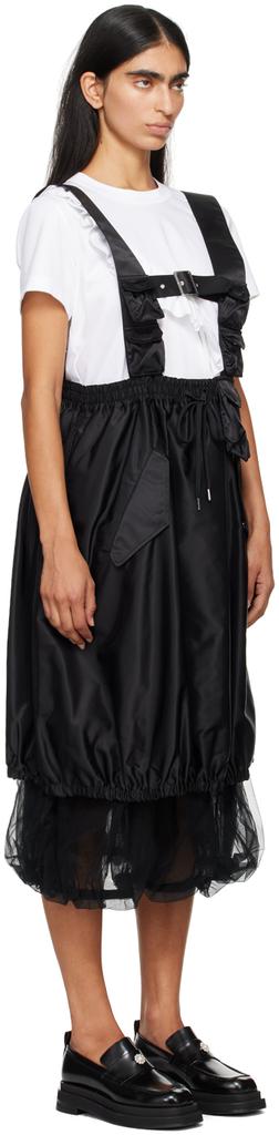 Noir Kei Ninomiya Black Pinafore Midi Dress