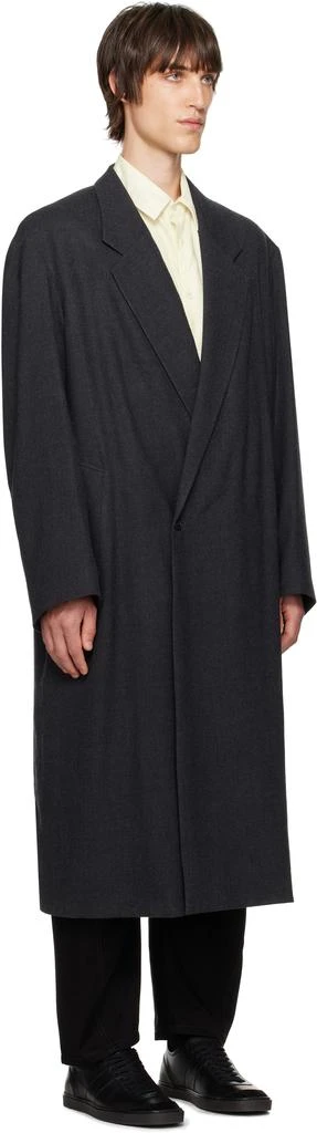 Lemaire Gray Maxi Double Breasted Coat 2