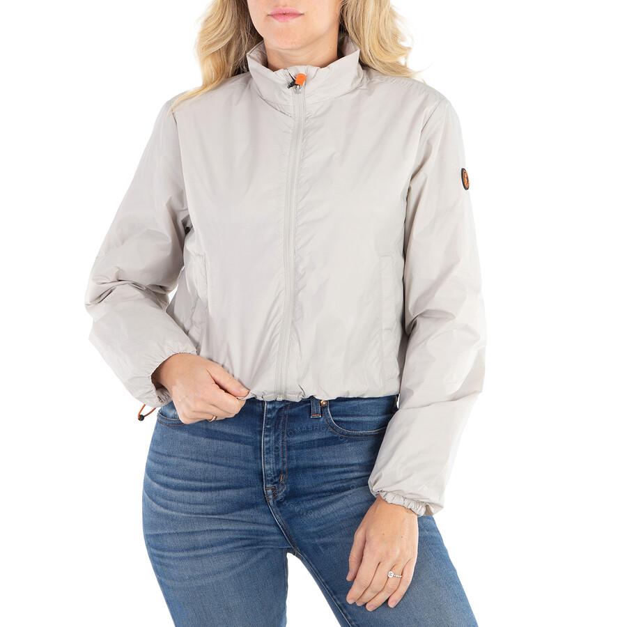 Save The Duck Rainy Beige Anika Cropped Jacket