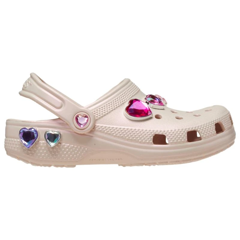 Crocs Crocs Classic Iridescent Hearts Clogs - Girls' Grade School 1