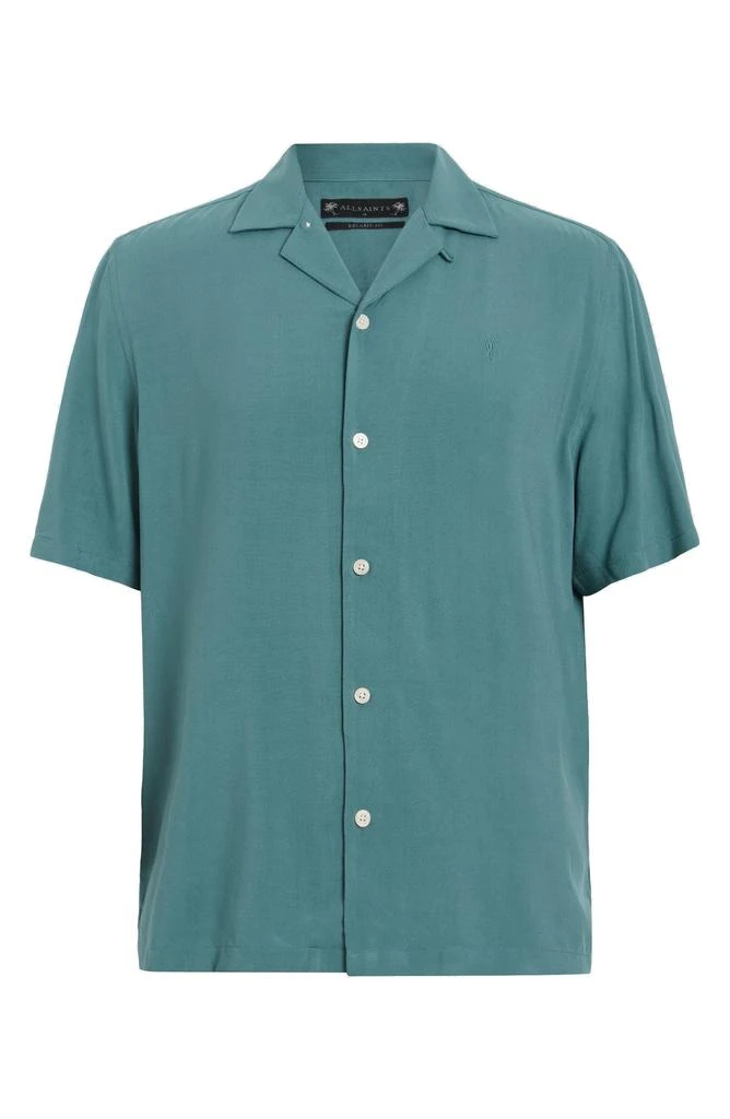 ALL SAINTS Venice Relaxed Fit Short Sleeve Button-Up Camp Shirt 4