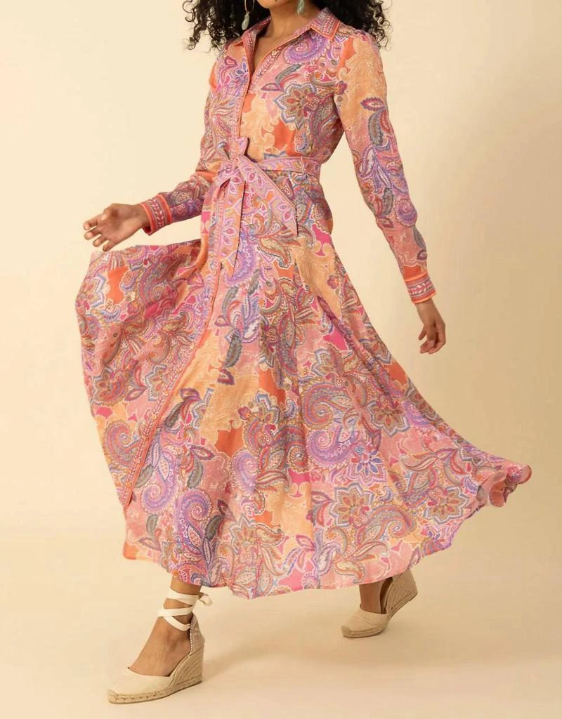 Clementine Linen Maxi Dress Pink / XS Clementine Linen Maxi Dress Pink / XS