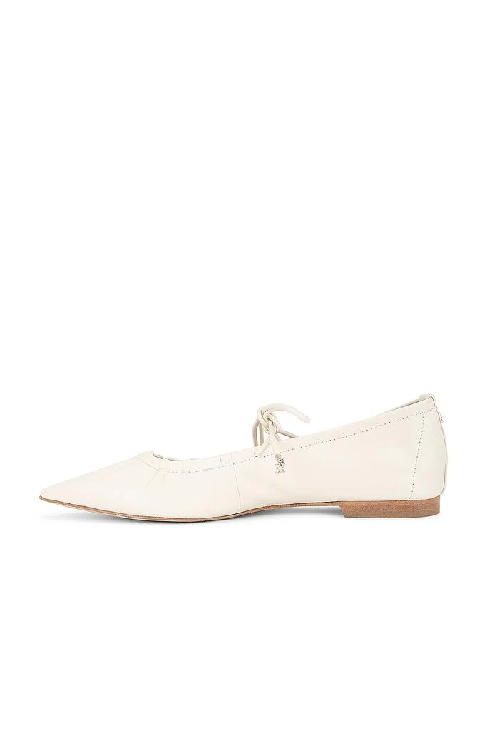 Sam Edelman Bri J1313L2100 Women's Modern Ivory Leather Ballet Flat Shoes FZP034 (Ivory,8) 3