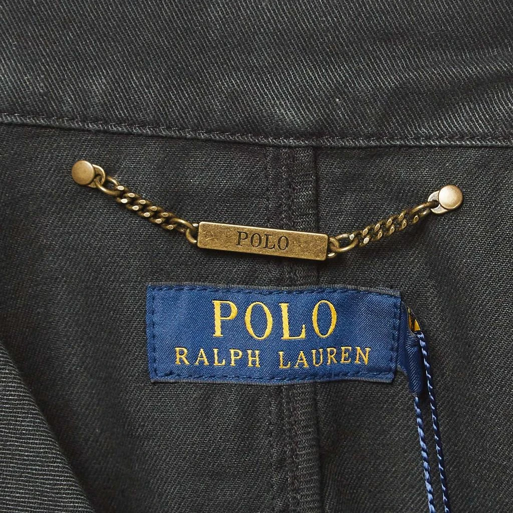 Ralph Lauren Polo Ralph Lauren Black Denim Double Breasted Officer's Jacket M 5