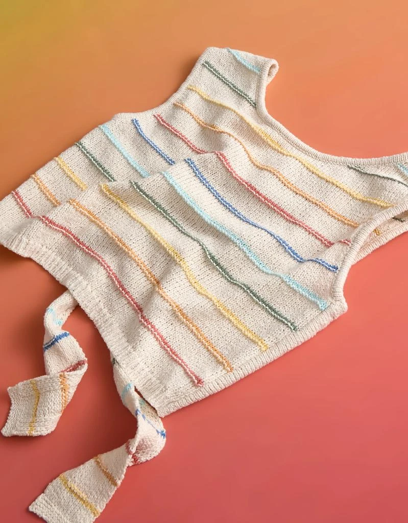 AE AE Pride Cropped Tie Back Sweater Tank Top 1