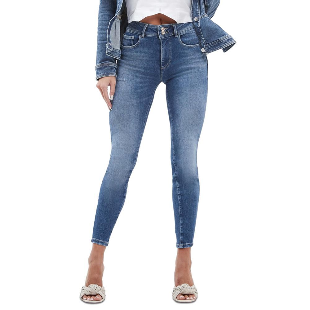 GUESS Women's Shape Up Mid-Rise Skinny Jeans
