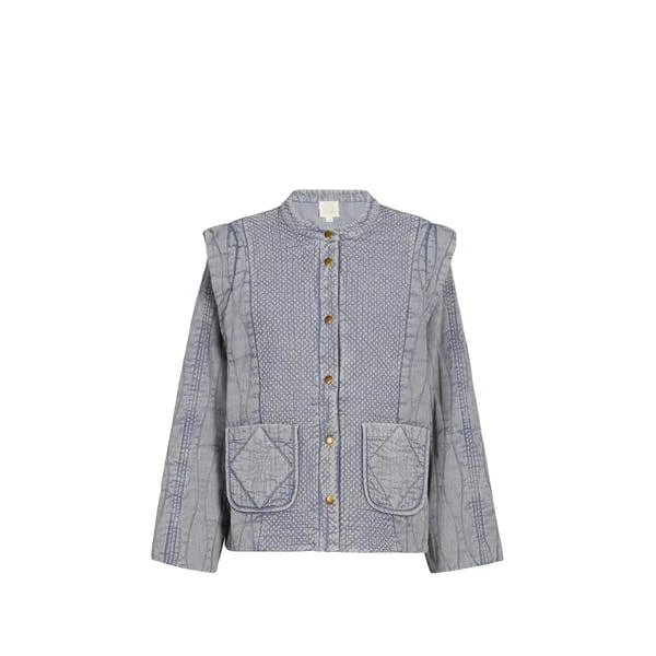 Louise Misha Quilted Denim Jacket 1