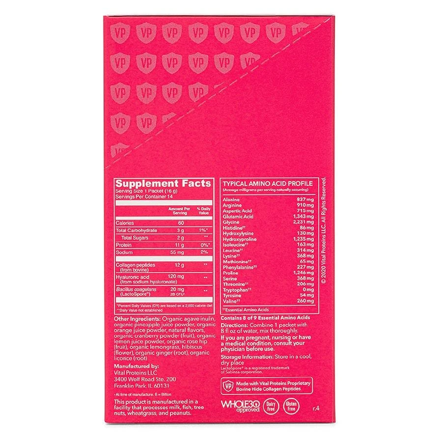 Vital Proteins Beauty Collagen Tropical Hibiscus Packet 3