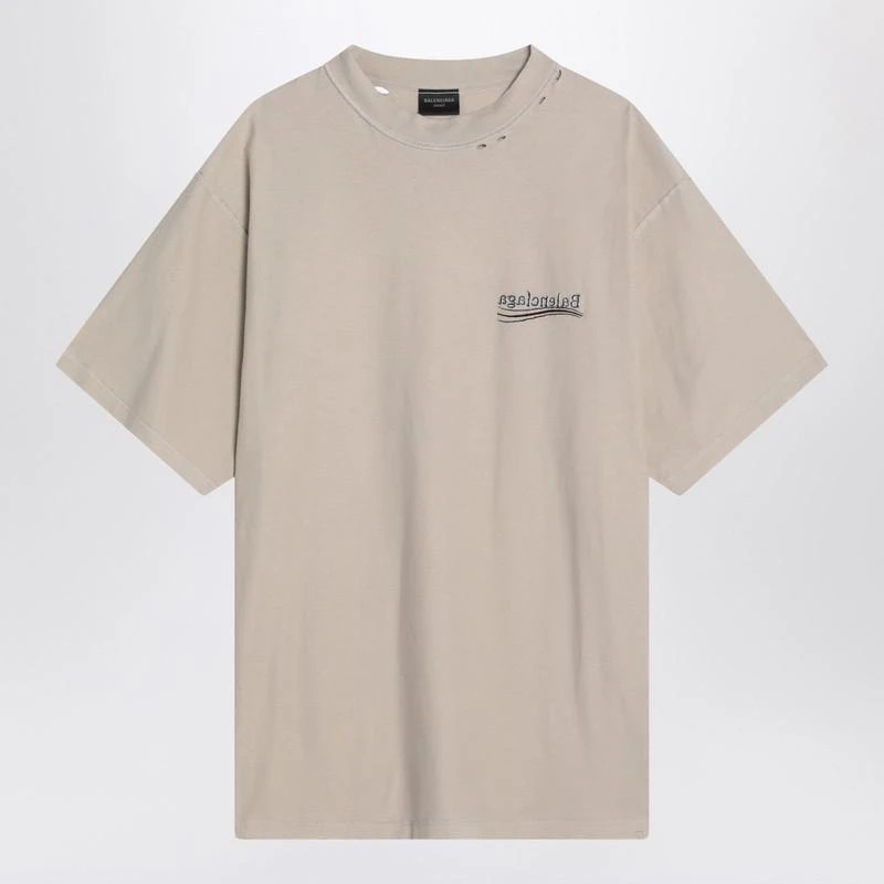 Balenciaga Balenciaga Political Campaign T-Shirt With Distressed Details 1