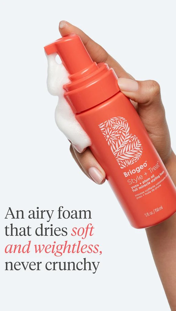 Briogeo Dry Yuzu + Plum Oil Full Miracle Styling Foam 6