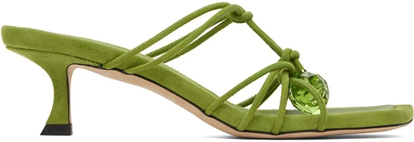 Jimmy Choo Green Jemma 50 Mules 1