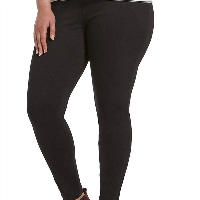 Hue Women's Ultra Soft High Waist Denim Leggings In Black 1