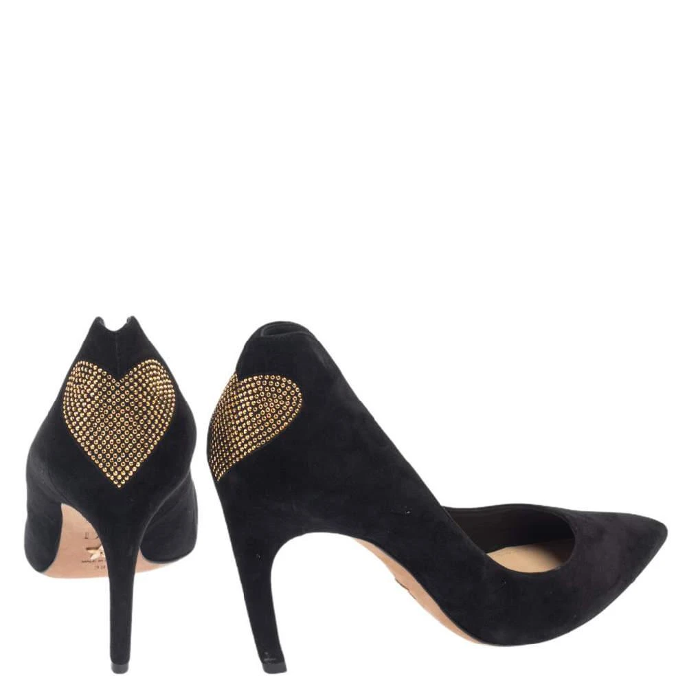 Dior Dior Black Suede Heart Studded Amour Pumps Size 39 6