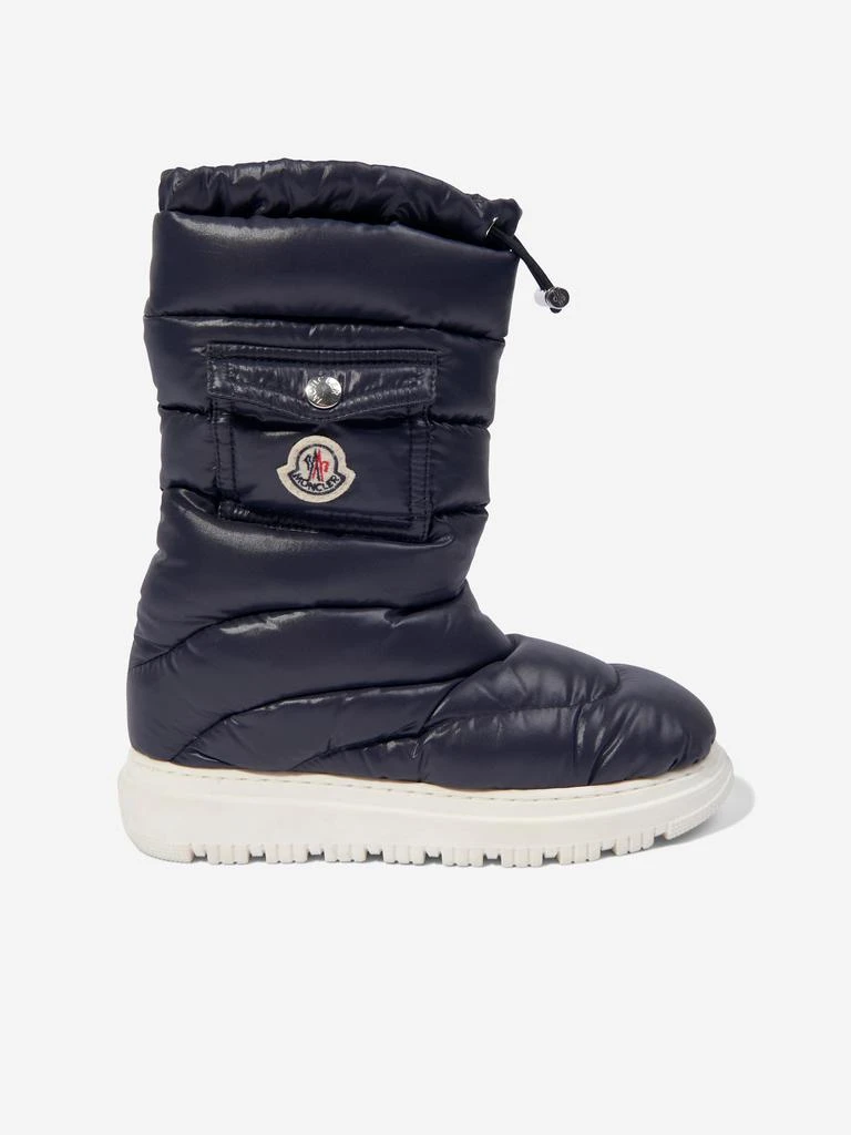 Moncler Moncler Enfant Kids Down Padded Petit Gaia Pocket Snow Boots in Navy 1
