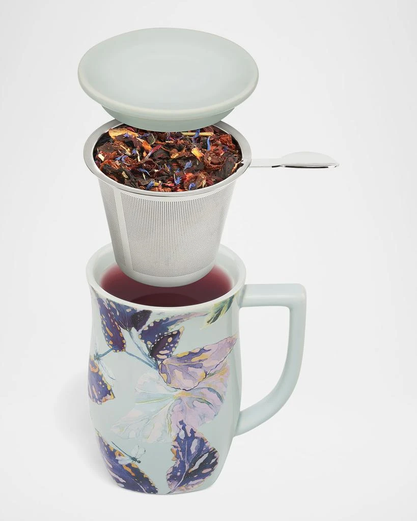 Tea Forte x The New York Botanical Garden Demoiselle Fiore Steeping Cup & Infuser, 14 oz. 2