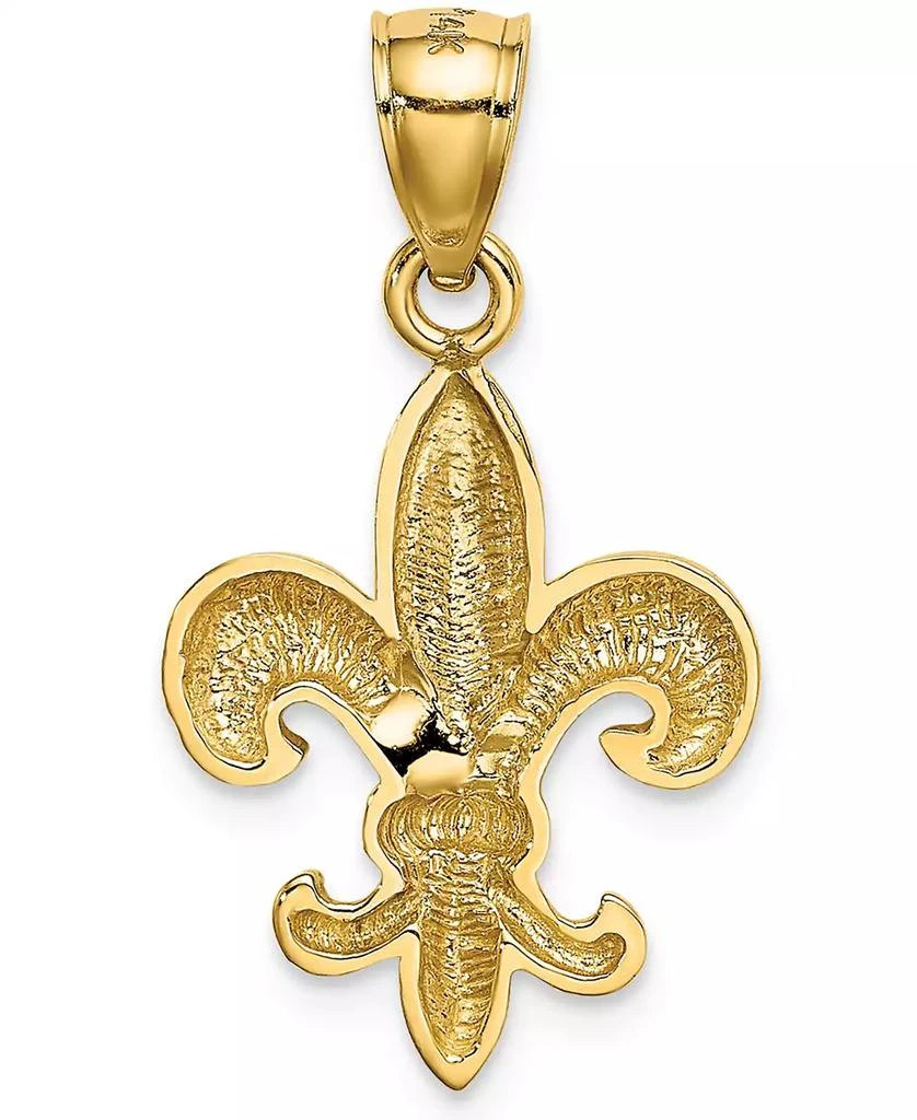 Macy's Fleur-de-Lis Charm Pendant in 14k Yellow Gold 3