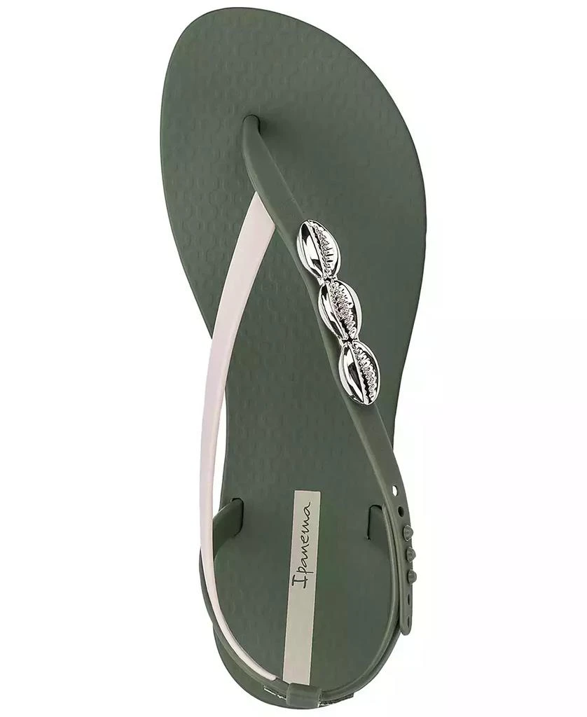 Ipanema Salty II Metallic Shell Detail Thong Sandals 2